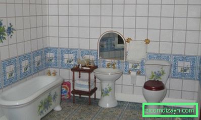 Decoupage dans la salle de bain